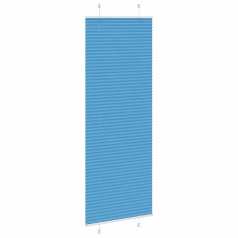 Plissé rolgordijn 75x200 cm stofbreedte 74,4 cm polyester blauw 3