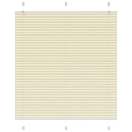Pliss&eacute; rolgordijn 120x100cm stofbreedte 119,4cm polyester cr&egrave;me 1