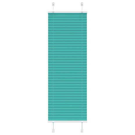 Plissé rolgordijn 40x150 cm stofbreedte 39,4 cm petrol groen 1
