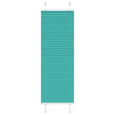 Plissé rolgordijn 45x150 cm stofbreedte 44,4 cm petrol groen 1