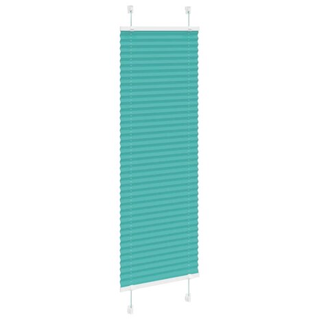 Plissé rolgordijn 45x150 cm stofbreedte 44,4 cm petrol groen 3
