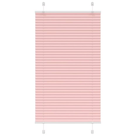 Plissé rolgordijn 75x100 cm stofbreedte 74,4 cm polyester roze 1
