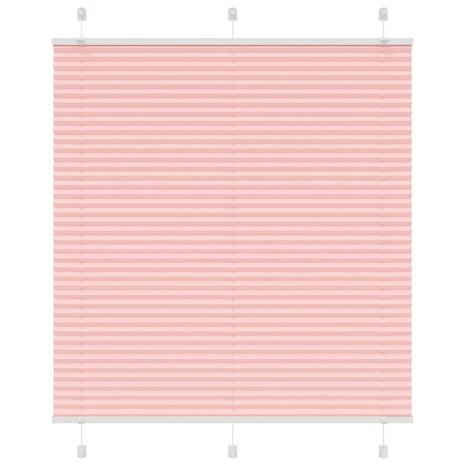Plissé rolgordijn 120x100cm stofbreedte 119,4cm polyester roze 1