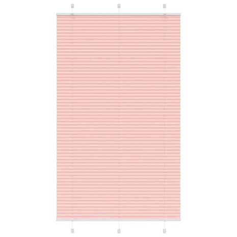 Plissé rolgordijn 120x200cm stofbreedte 119,4cm polyester roze 1