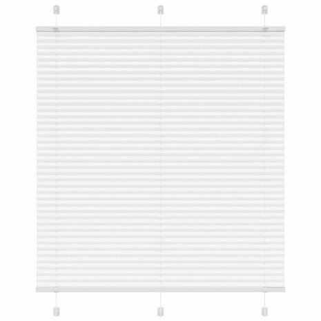 Plissé rolgordijn 120x100cm stofbreedte 119,4cm polyester wit 1