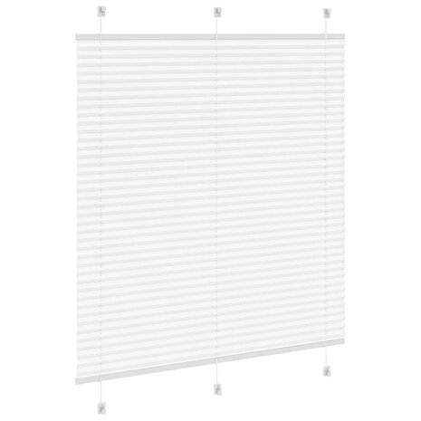 Plissé rolgordijn 120x100cm stofbreedte 119,4cm polyester wit 4