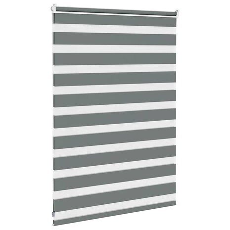 Zebra rolgordijn 95x100 cm stofbreedte 90,9 cm donkergrijs 4