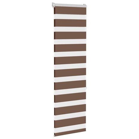 Zebra rolgordijn 40x150 cm stofbreedte 35,9 cm polyester bruin 3