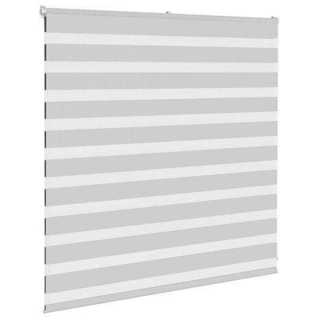 Zebra rolgordijn 150x100 cm stofbreedte 145,9 cm lichtgrijs 3