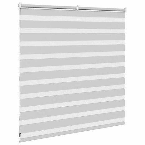Zebra rolgordijn 150x100 cm stofbreedte 145,9 cm lichtgrijs 4