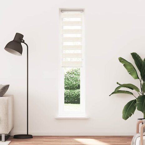 Zebra rolgordijn 45x200 cm stofbreedte 40,9 cm marmerbeige 2