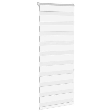Zebra rolgordijn 55x150 cm stofbreedte 50,9 cm polyester wit 3