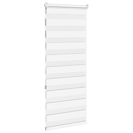 Zebra rolgordijn 55x150 cm stofbreedte 50,9 cm polyester wit 4