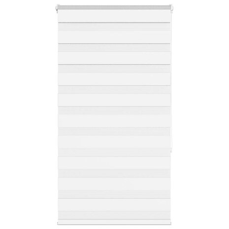 Zebra rolgordijn 80x150 cm stofbreedte 75,9 cm polyester wit 1