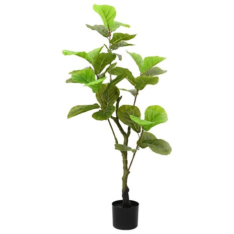 Kunstficussenboom 30 blaadjes 125 cm groen 1
