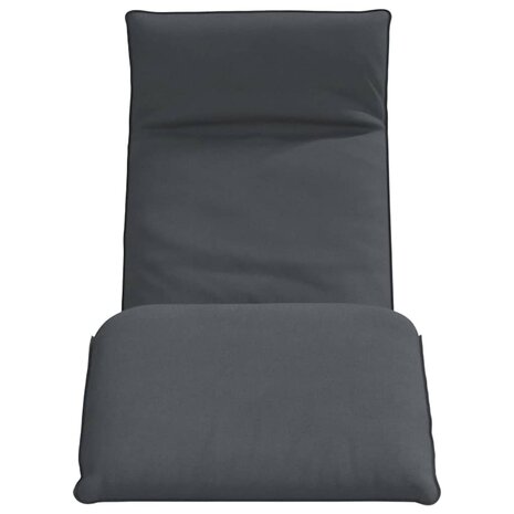 Ligstoel inklapbaar 175x54x8,5 cm Oxford stof antracietkleurig 4