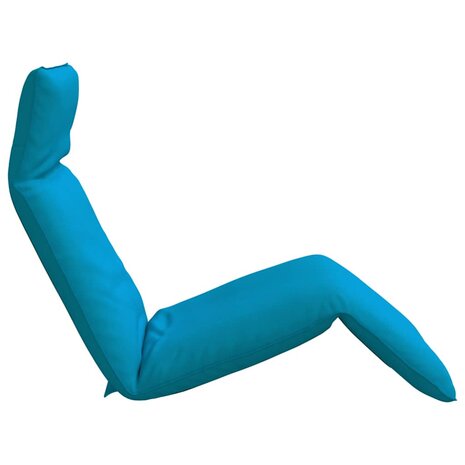 Ligstoel inklapbaar 175x54x8,5 cm oxford stof lichtblauw 5