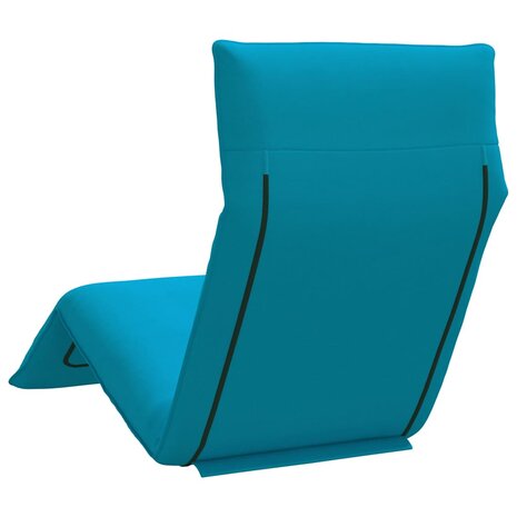 Ligstoel inklapbaar 175x54x8,5 cm oxford stof lichtblauw 6