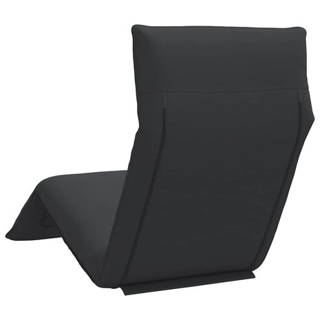 Ligstoel inklapbaar 175x54x8,5 cm Oxford stof zwart 6