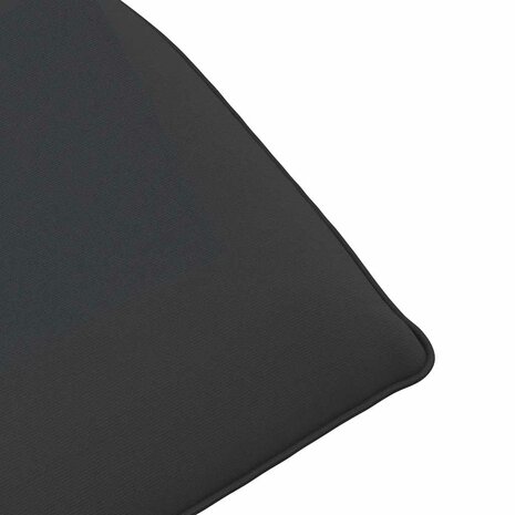 Ligstoel inklapbaar 175x54x8,5 cm Oxford stof zwart 9