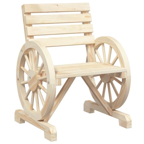 Tuinstoel 58x58x78,5 cm massief vurenhout 2