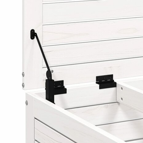 Tuinvoetenbank 62x63,5x32 cm massief grenenhout wit 8