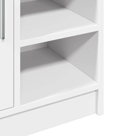 Wastafelkast 63x29x55 cm bewerkt hout wit 9