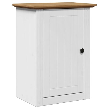 Badkamerwandkast BODO 44x30x60 cm wit en bruin 2