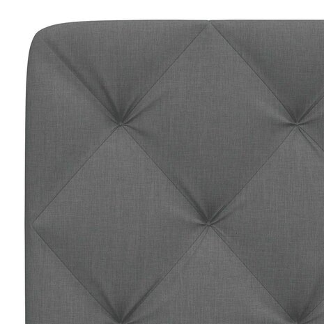 Hoofdbordkussen 80 cm stof donkergrijs 7