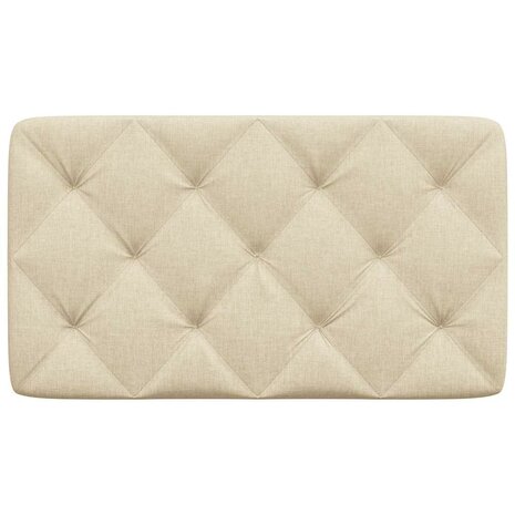 Hoofdbordkussen 80 cm stof crèmekleurig 4