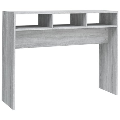 Wandtafel 105x30x80 cm bewerkt hout grijs sonoma eikenkleurig 2