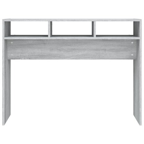 Wandtafel 105x30x80 cm bewerkt hout grijs sonoma eikenkleurig 5