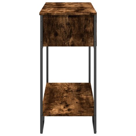 Wandtafel 100x35x74,5 cm bewerkt hout gerookt eikenkleurig 5