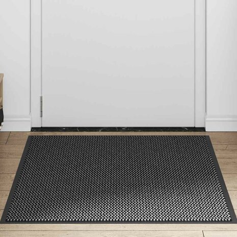 Deurmat 90x120 cm antracietkleurig 2