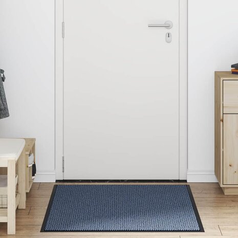 Deurmat 90x120 cm blauw 3