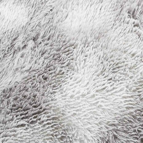 Hoogpolig vloerkleed NAVARRA 120x170 cm polyester lichtgrijs 9
