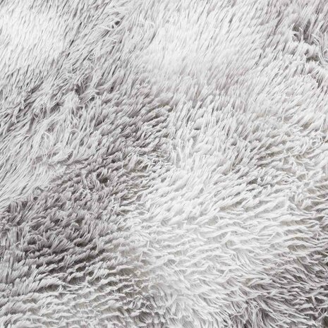 Hoogpolig vloerkleed NAVARRA 120x120 cm polyester lichtgrijs 9