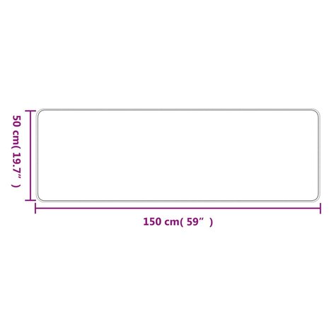 Tapijtloper 50x150 cm sisal-look zandkleurig 6