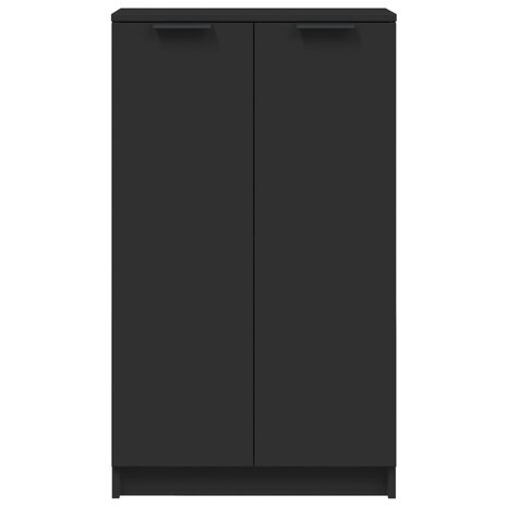 Schoenenkast 59x35x100 cm bewerkt hout zwart 4