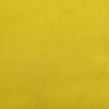 Tweezitsbank 120 cm fluweel geel 8