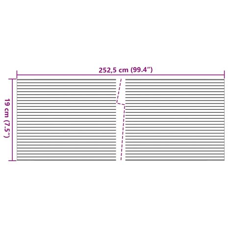 Tuinschermen 10 st 252,5x19 m PVC lichtgrijs 6