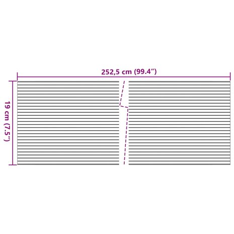 Tuinschermen 10 st 252,5x19 m PVC steengrijs 6