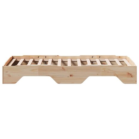 Bedframe zonder matras stapelbaar 80x200 cm massief hout 6