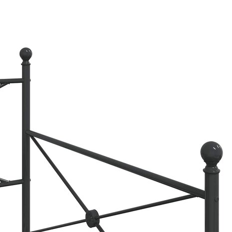Slaapbank zonder matras 100x190 cm staal zwart 8