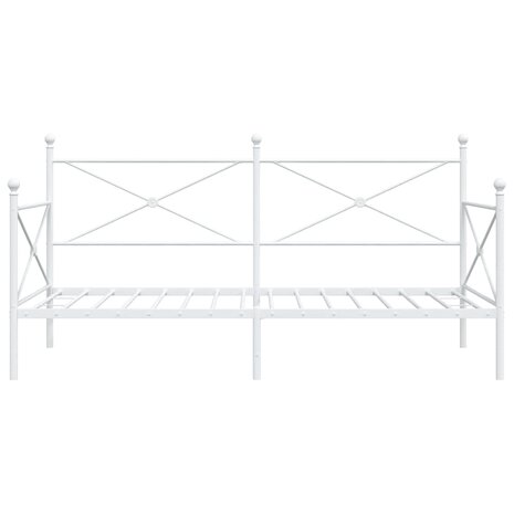 Slaapbank zonder matras 100x200 cm staal wit 5