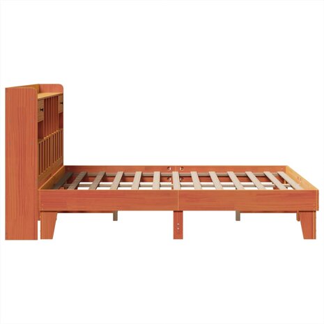 Bed met matras massief grenenhout wasbruin 140x190 cm 7