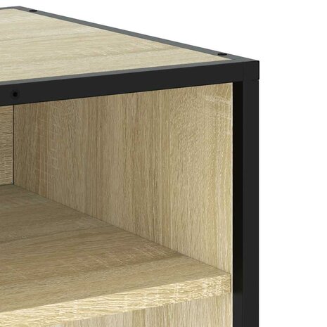 Tv-meubel 61x40x46 cm bewerkt hout metaal sonoma eikenkleurig 7