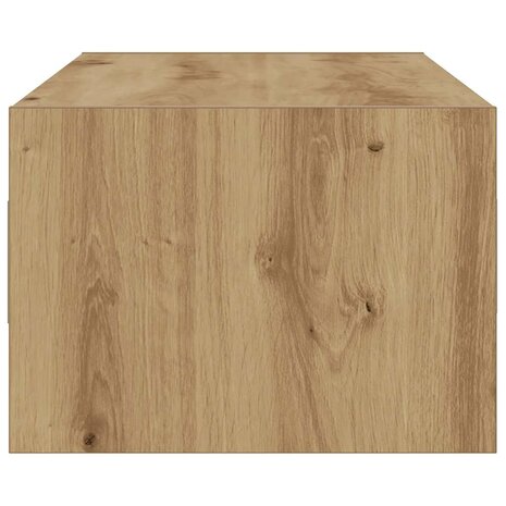 Tv-meubel met LED-verlichting 100X35,5x25 cm artisanaal eiken 8