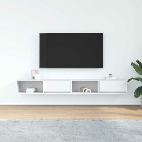 Tv-meubelen 2 st 100x31x25,5 cm bewerkt hout wit 3