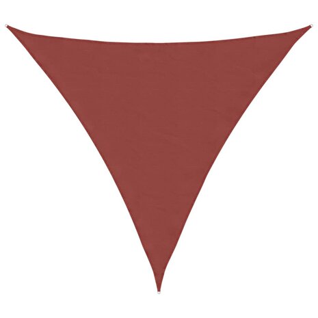 Zonnescherm driehoekig 3,6x3,6x3,6m oxford stof terracottakleur  2
